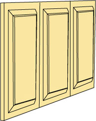 Dollhouse Miniature Dpb32-3 Wainscot Panel, 3/Sheet